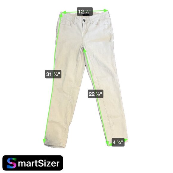 Needle and Cloth Tan Cream Skinny Ankle Corduroy Pants Sz 4P - Picture 7 of 7